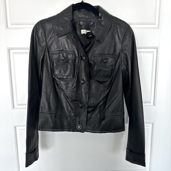 Tory Burch Cuir Leather Jacket 2 - Picture 1 of 7